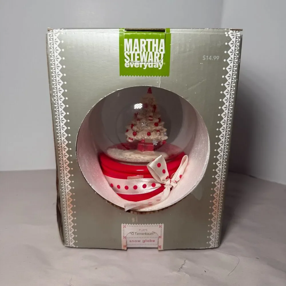 Martha Stewart SnowGlobe for Kmart O Tannenbaum New Old Stock Holiday